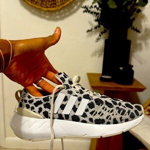 Brand new adidas. Size 4, but it fits like a 5.5 or 6.5